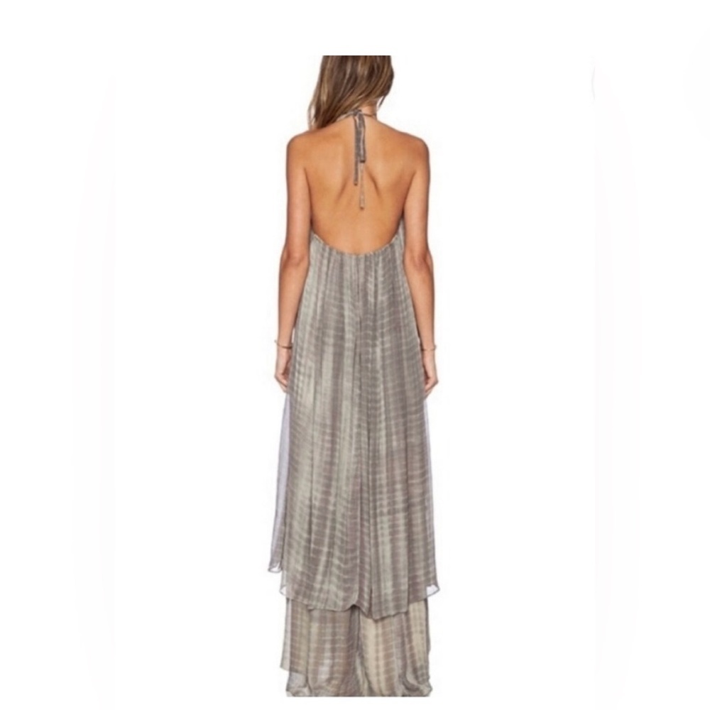 RAGA Women's S Aphrodite Maxi Multi-Color Boho Halter Dress w/Beaded Collar NWT - Picture 4 of 16